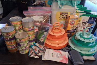 A lot of cat stuff 50$