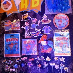 Blippi birthday party decorations