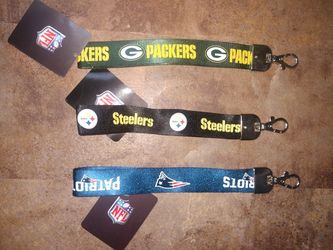 Packers, Steelers, Patriots Keychain New....
