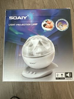 SOAIY Aurora Light Projection Lamp with Speaker