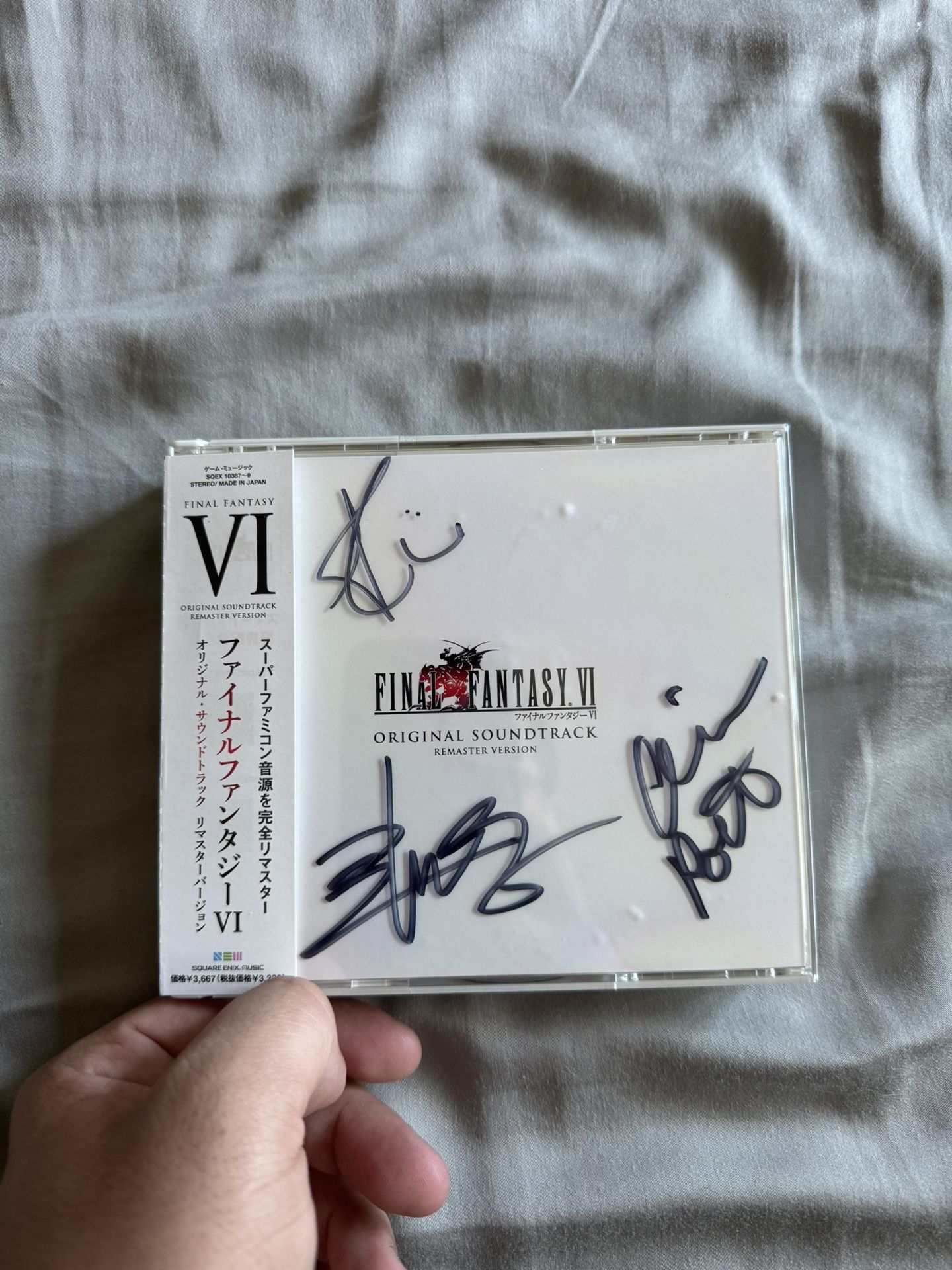 Signed Copy Of Final Fantasy 6 CD Soundtrack