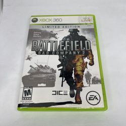 Battlefield: Bad Company 2 (Microsoft Xbox 360, 2010) Limited Edition w/ Manual
