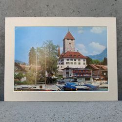 Switzerland    Schloss Spiez    Photograph Art  Lithograph Print