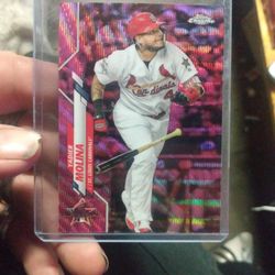 2020 Topps Chrome YADIER MOLINA Pink Prizm