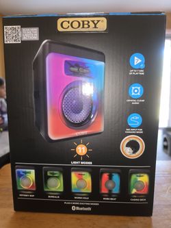 🆕️ BLUETOOTH,USB, OR MEMORY CARD PLAY, HAS FM RADIO. 11 LIGHT UP MODES. MIC INPUT ALSO.  