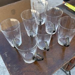 Crystal beer glasses