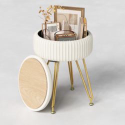 Small Ottoman/  Vanity  Chair / Brand New In The Box . 