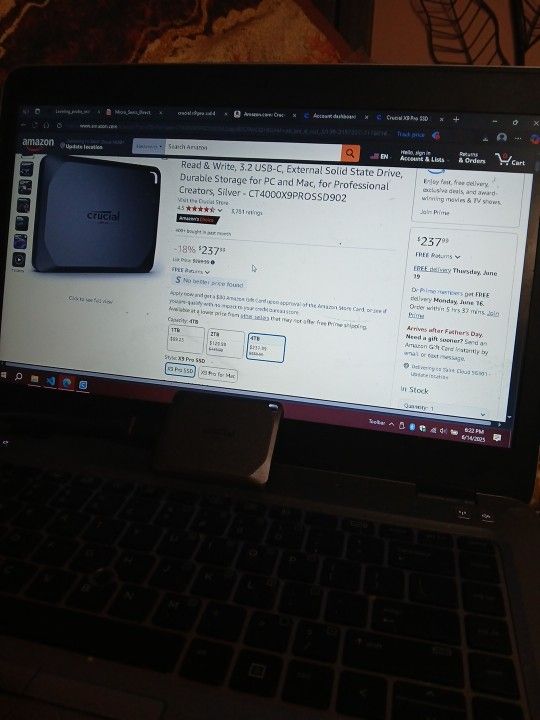 Crucial X9 Pro 4 Tb External SSD
