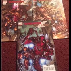 Lot of 3 Weapon X First Class Comic Books - this is a complete series