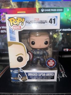 Unmasked Captain America Funko Pop