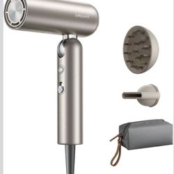Dreame Pocket Hair Dryer 2026 New- Lightweight Foldable Blow Dryer with Diffuser, Fast Drying, High-Speed Brushless Motor, 300M Negative Ions, Low Noi