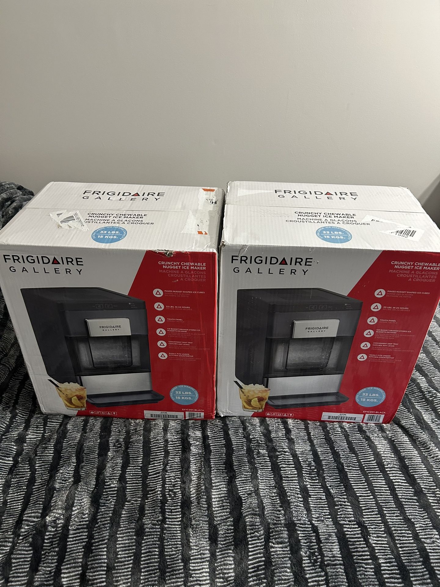 Brand New Frigidaire Gallery 33 Lb Countertop Nugget Ice Maker with Touch Controls