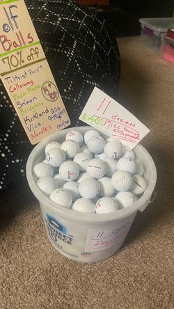 Used Golf Balls Mixed Brands 11 Dozen