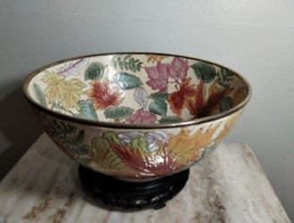 ANDREA BY SADEK PORCELAIN - CERAMIC ROSE BOWL 10"×6"