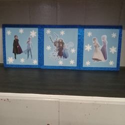 Set Of 3 Frozen Pictures 