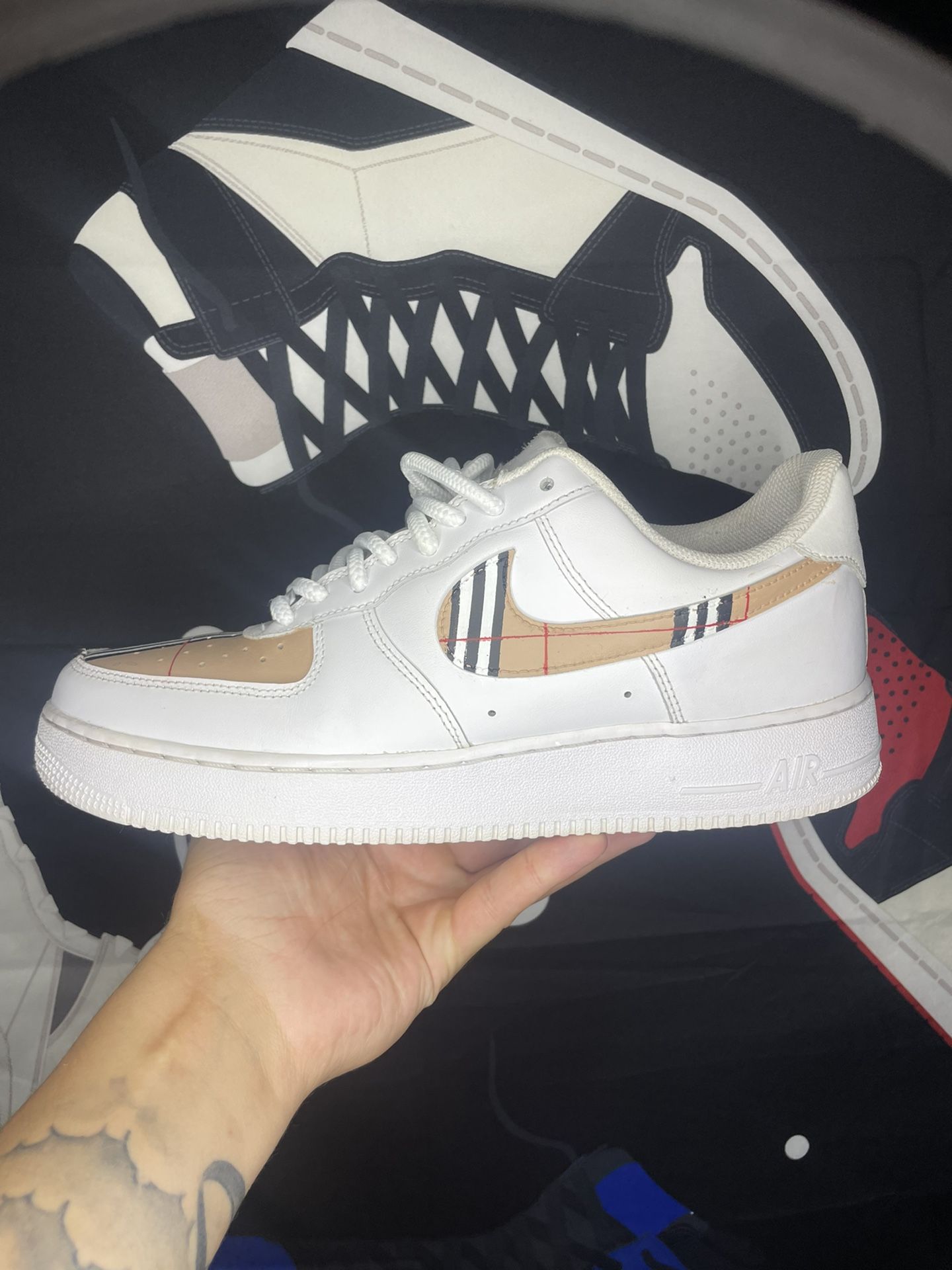 Custom Burberry Air Force 1 