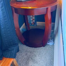 Pair Of Wood Side Tables