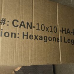 Height-adjustable aluminum pop-up frame 10x10