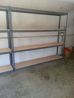 Racks 96 in W x 18 in D Shelving Stronger Than Homedepot Lowes And Costco Delivery Available