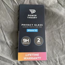 Privacy Glass Screen Protector IPhone 16