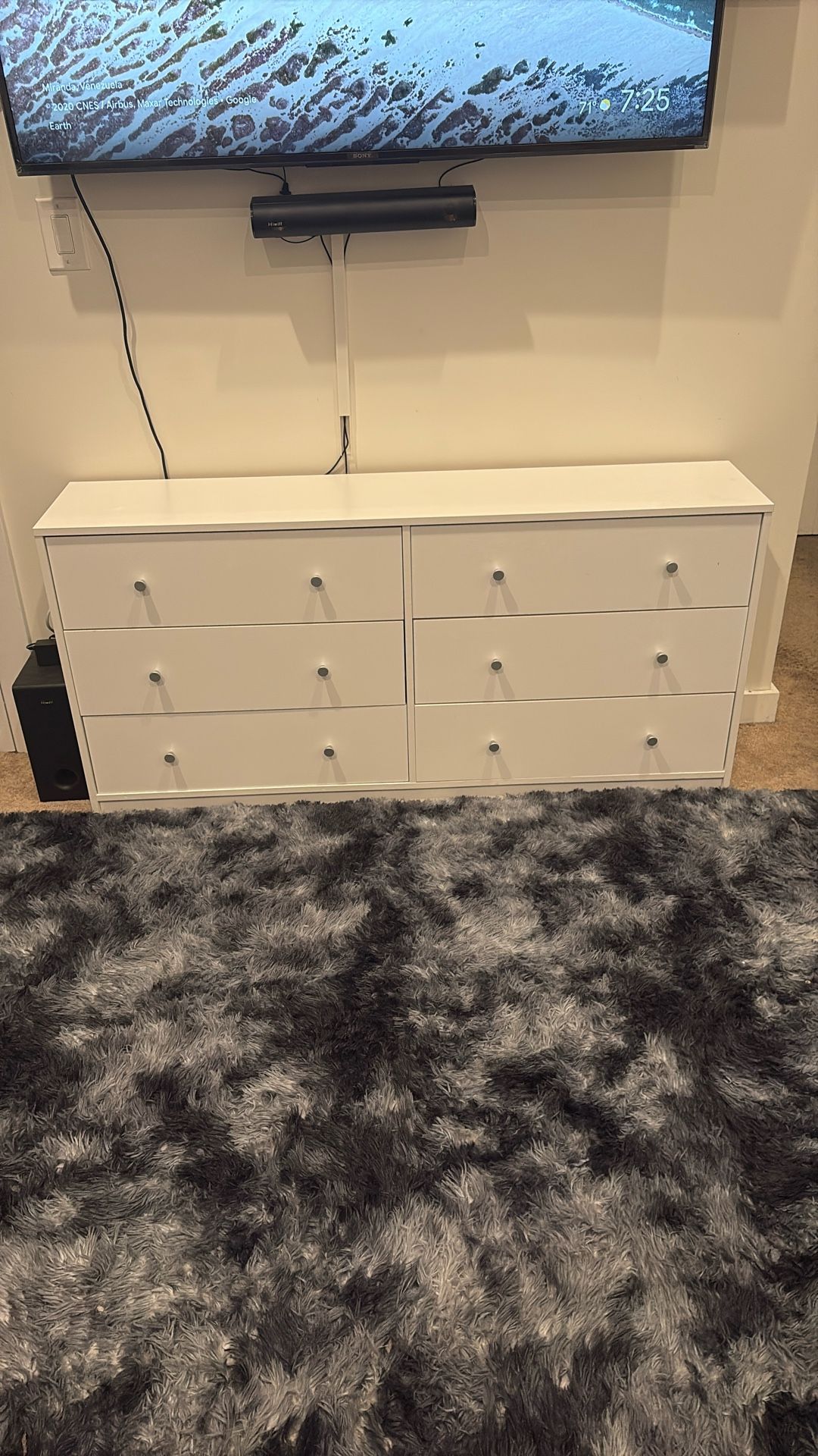 White Dresser 6 Drawers