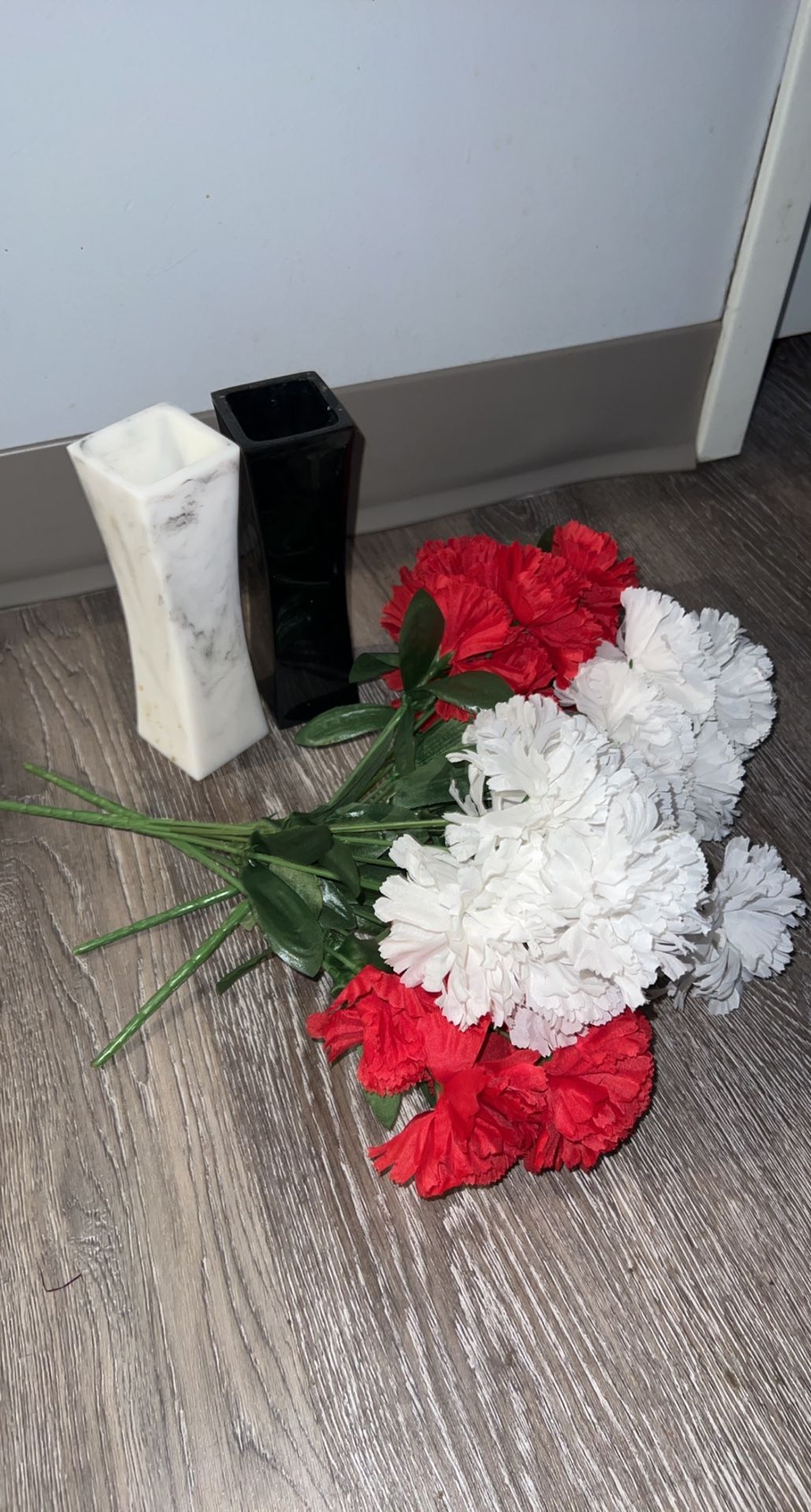 Artificial flower with vase