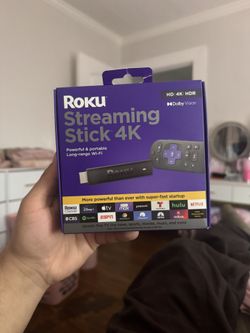 Roku Streaming Stick 4K Streaming Device 4K/HDR/Dolby Vision with Roku Voice Remote