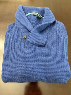 Banana Republic Blue Shawl Collar Sweater