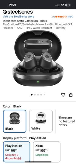 SteelSeries Arctis GameBuds – Black