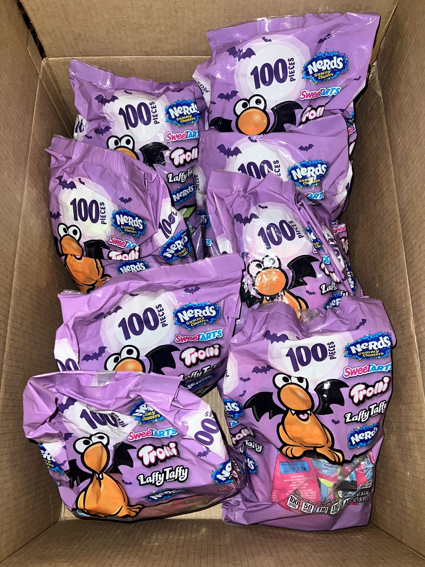 100 pcs Lot of 8 Halloween Candy 1/26 exp