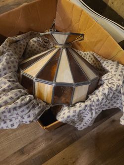 Stained Glass Hanging Light