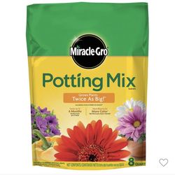 Miracle-Gro Potting Mix, For Indoor or Outdoor Potted Plants, 8 qt.