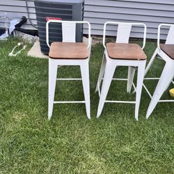 Set of 3 of these awesome Bar Stool Style Chairs