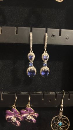 Diamond Earrings With Stones