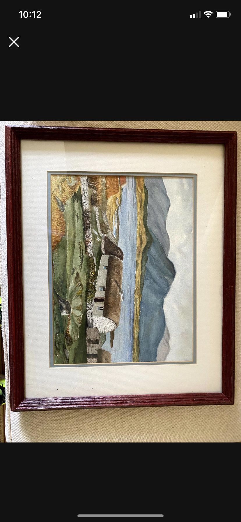 Mountain View/Lake Framed Art  