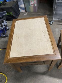 Antique Coffee Table & End Table