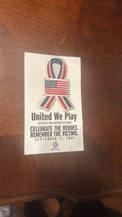 NBA United We Play 9/11 Uniform Patch