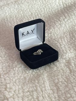 Sterling Silver Promise Ring: Heart: Size 5 Perfect X-mas Gift For Girlfriend
