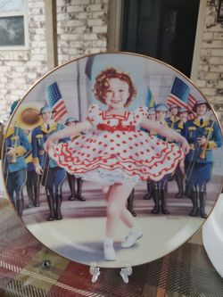 Shirley Temple Collector Plate with Gold Rim