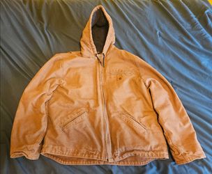 XL Carhartt Men's Sandstone Sherpa-Lined Sierra Jacket