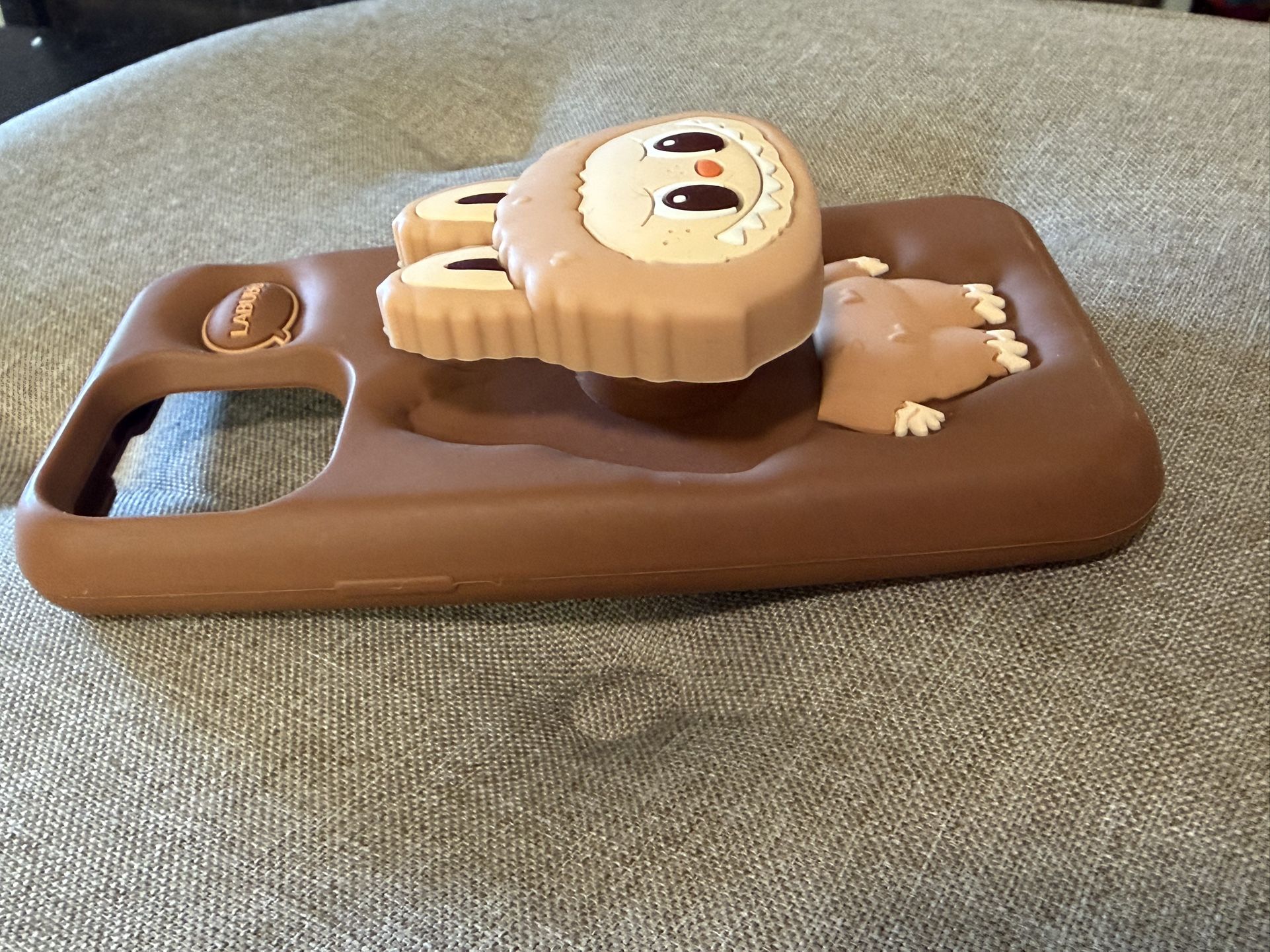 Labubu iphone 15 pro max case with built in pop socket