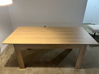 Extendable Light Wood Dining Table