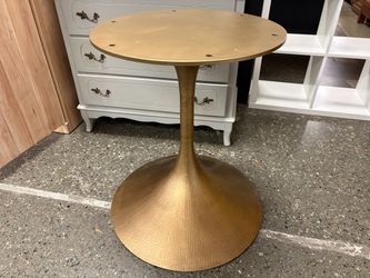 RESTORATION HARDWARE Aero Antique Brass Round Table Base