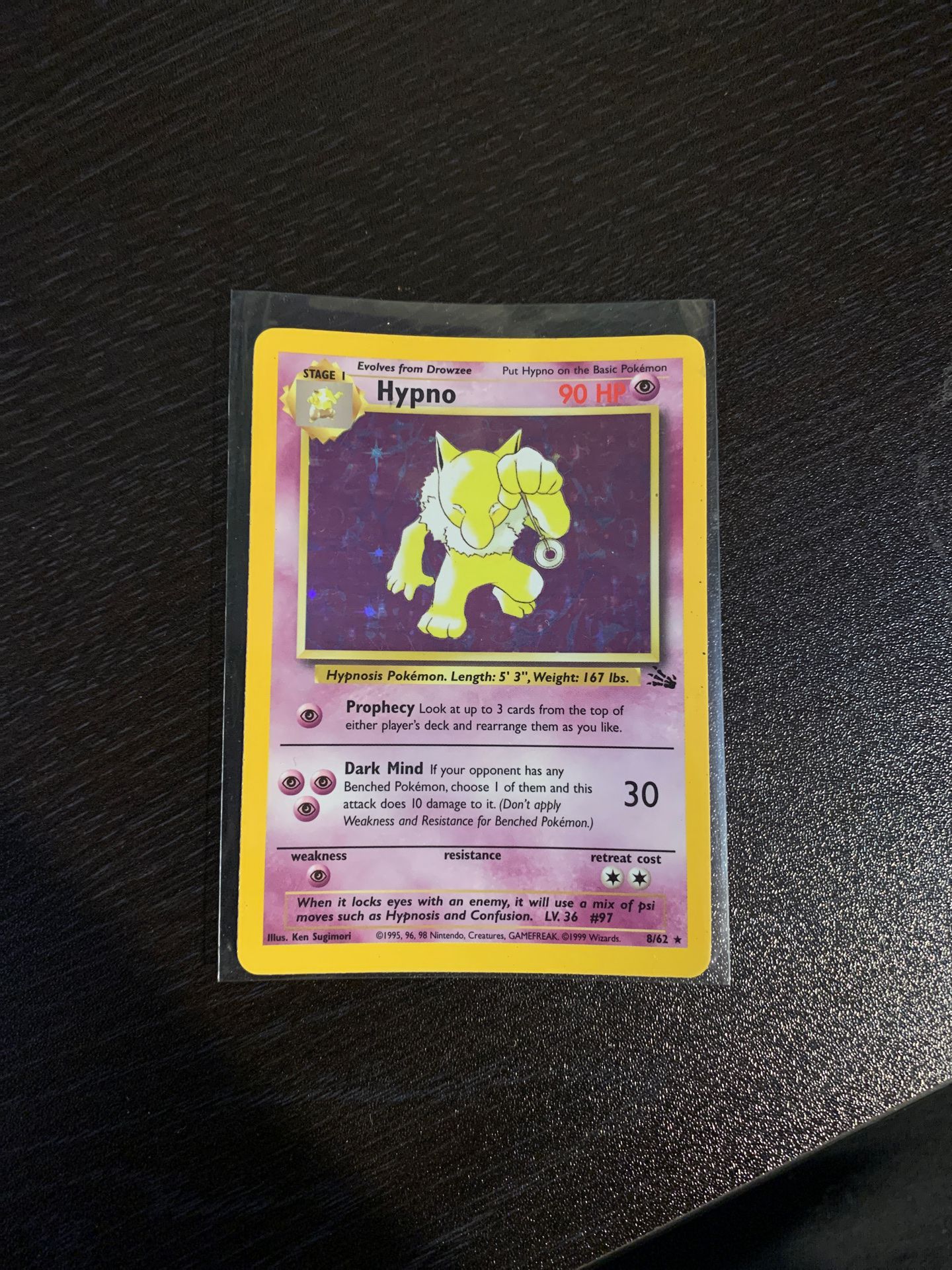 Pokemon Card Fossil Hypno
