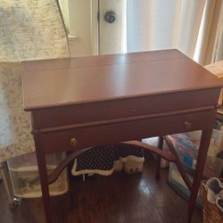 Vintage Wood Security Desk 