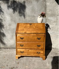 Adorable Vintage Wood Secretary Desk - Ralph Lauren + Cottage Core
