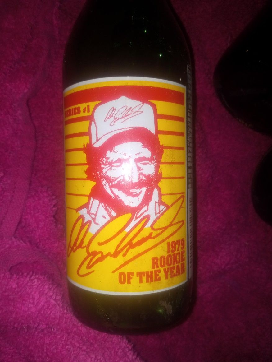 Vintage Dale Earnhardt Sun Drop Soda Glass Bottle 1979 Rookie of the Year