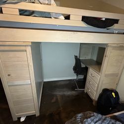 Bunk Bed With Desk And Chest Of Drawers