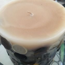 4” Across Button Candle 