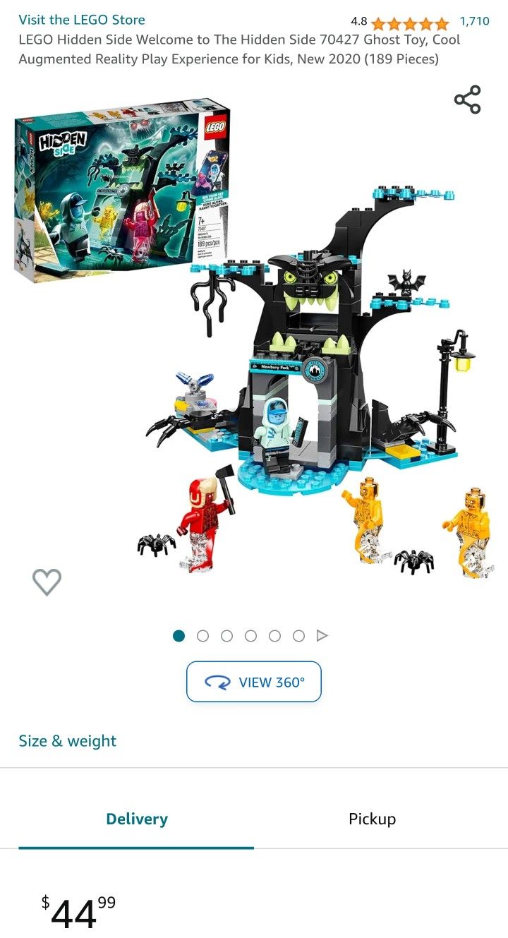 LEGO Hidden Side Welcome to The Hidden Side 70427 Ghost Toy, Cool Augmented Reality Play Experience